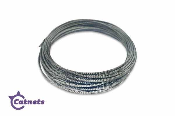 Catnets Wire Rope Fastening & Clips Wire Rope Bulk 32ft Roll