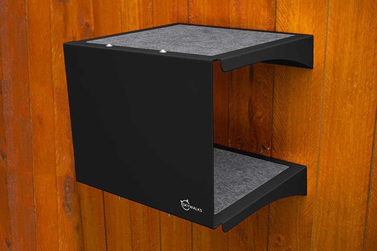 Catnets SKYWALKS Cat Climbing System Black Skywalks Cat Hideaway “Small” - Black