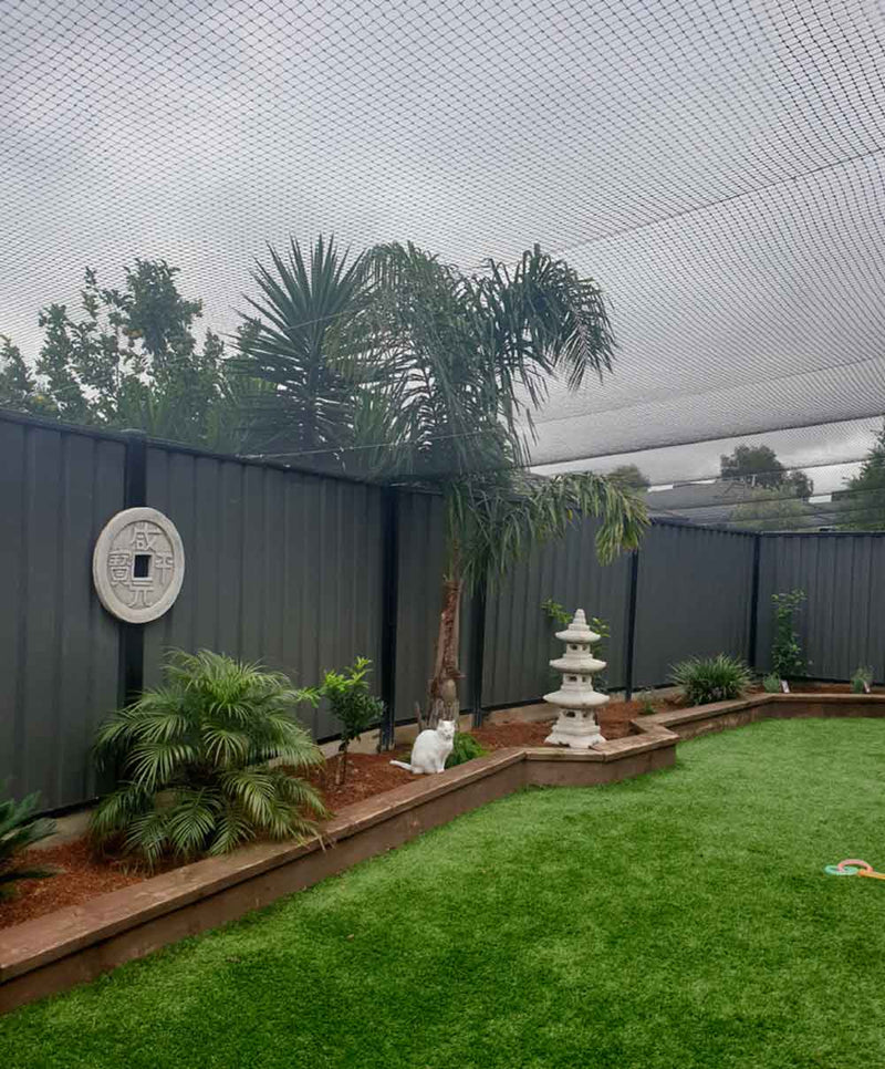Cat netting for backyards