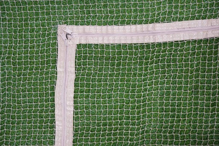Catnets Complete Wall-Nets with Zip Complete Wall Net with F-Zipper (11'4" x 11'4" Netting) - Stone