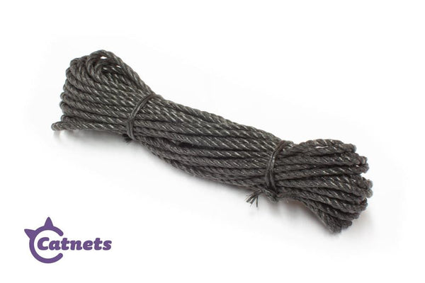 Catnets Edging Rope (Black or Stone) Black Edging Rope - 41’ Bulk Roll
