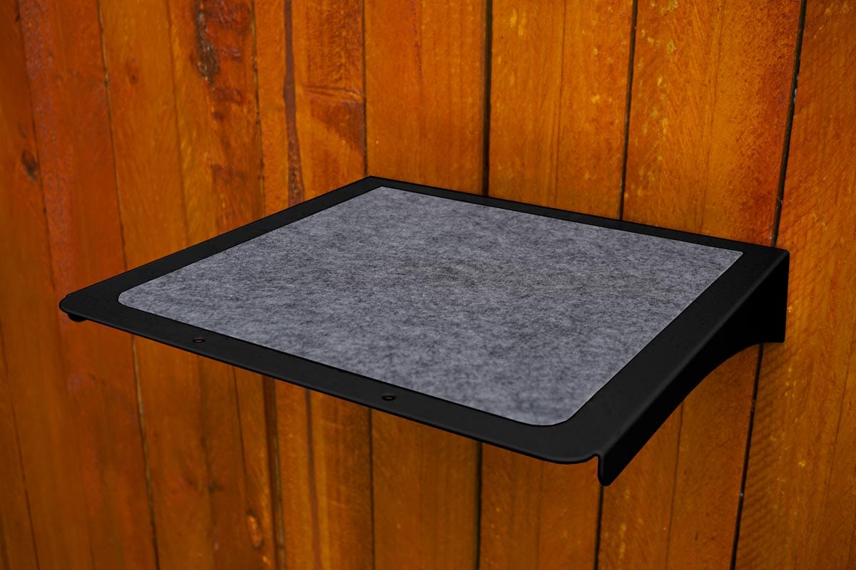 Catnets SKYWALKS Cat Climbing System Black Carpeted Cat Climbing Platform