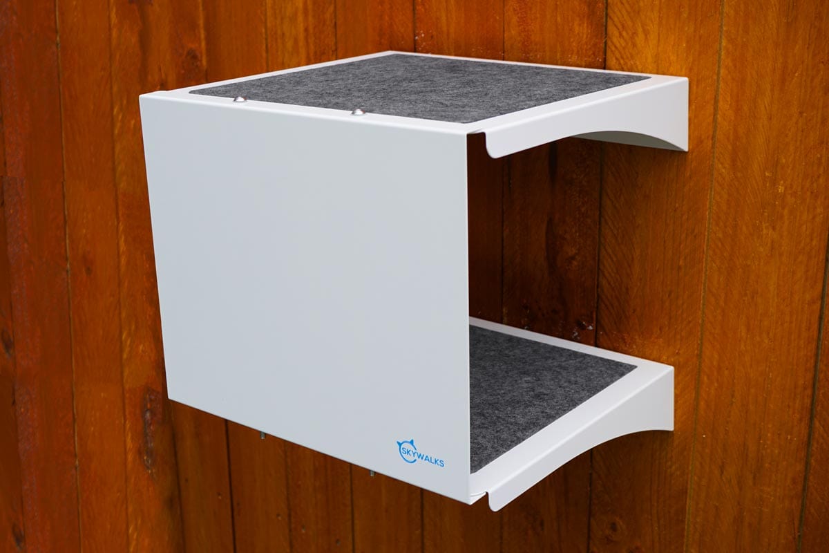 Catnets SKYWALKS Cat Climbing System White Skywalks Cat Hideaway “Small”