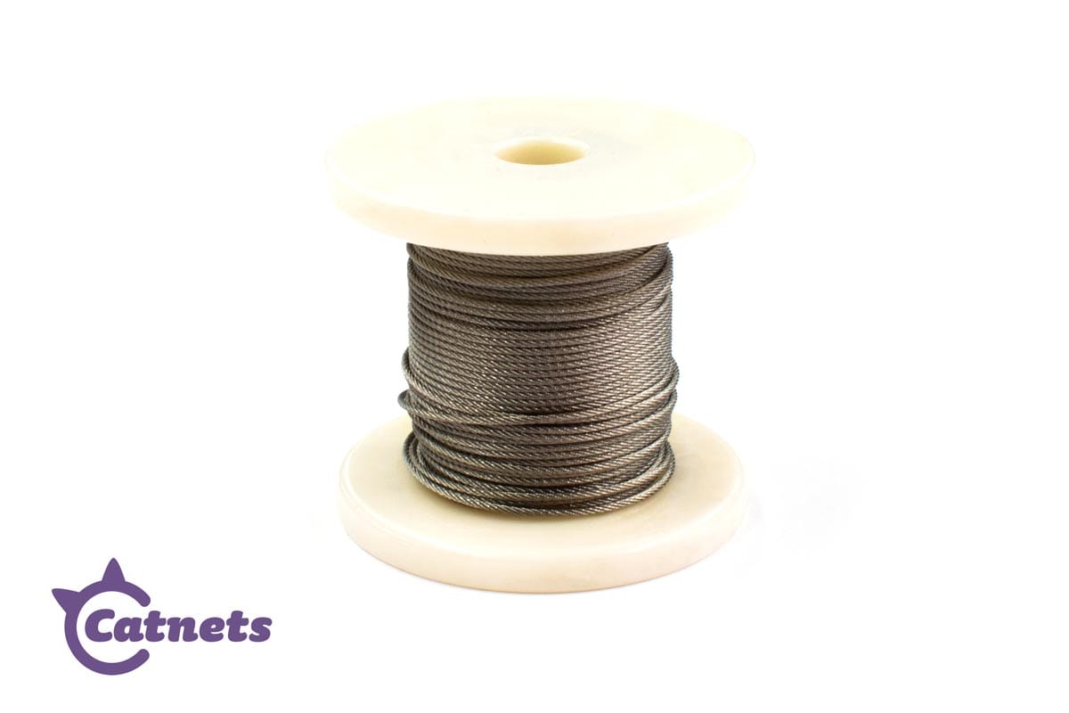 Wire Rope Bulk 82ft Roll – Catnetting